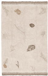 Lorena Canals Krémszínű mosható kézi szövésű pamut gyerek szőnyeg 140x200 cm Pine Forest - Lorena Canals