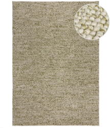 Flair Rugs Khaki kézi szövésű gyapjúkeverék szőnyeg 160x230 cm Minerals - Flair Rugs