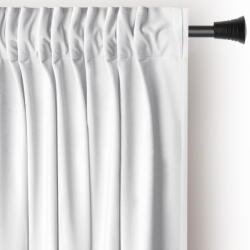 Restilo Fehér bársony dimout (részleges sötétítő) függöny 140x245 cm Pleat - Restilo