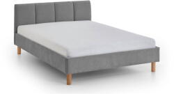 meise.möbel Szürke kárpitozott franciaágy ágyrács nélkül 140x200 cm Joker - Meise Möbel