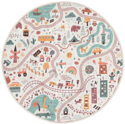 Mila Home Mosható gyerek játszószőnyeg ø100 cm Furry World - Mila Home
