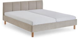 meise.möbel Bézs kárpitozott franciaágy ágyrács nélkül 180x200 cm Joker - Meise Möbel