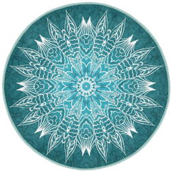 Mila Home Türkiz mosható-robotporszívóval tisztítható kerek szőnyeg ø 80 cm Comfort - Mila Home