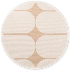 Hanse Home Bézs-elefántcsont színű kerek kültéri-beltéri szőnyeg ø 160 cm Duet Bowen - NORTHRUGS