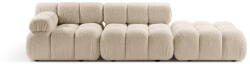 Micadoni Bézs buklé moduláris kanapé 288 cm Bellis - Micadoni