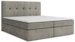 Makamii Szürke ágyneműtartós boxspring ágy 180x200 cm Palta - Makamii