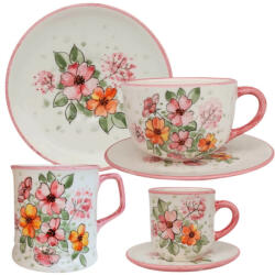 BögreManufaktúra Csipkerózsa vadvirág reggeliző nagy szett