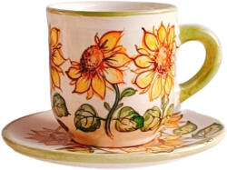 BögreManufaktúra Napraforgó kávés bögre és kistányér
