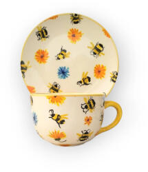 BögreManufaktúra Méhecskés jumbo bögre és reggeliző tányér