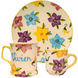 BögreManufaktúra Feliratos neves nebáncsvirág reggeliző szett