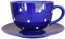 BögreManufaktúra Jumbo bögre és reggeliző tányér sötétkék