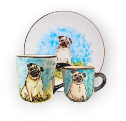 BögreManufaktúra Mopsz reggeliző készlet