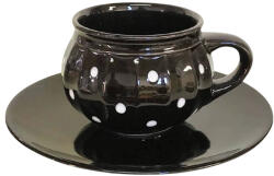 BögreManufaktúra Csupor bögre és reggeliző tányér fekete