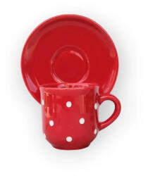 BögreManufaktúra Kávés bögre kistányérral meggy