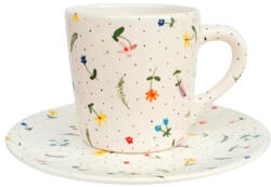 BögreManufaktúra Apró virágos bögre és reggeliző tányér