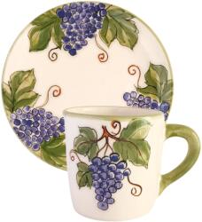BögreManufaktúra Szőlős bögre és reggeliző tányér