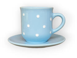 BögreManufaktúra Kévés bögre kistányérral pasztell kék