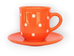 BögreManufaktúra Kávés bögre kistányérral narancs
