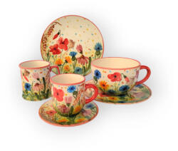 BögreManufaktúra Pipacsmező reggeliző nagy szett