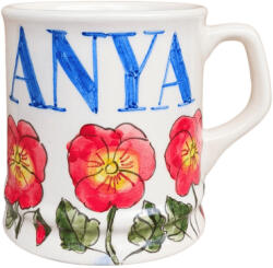 BögreManufaktúra Anya Piros Árvácska bögre Feliratos