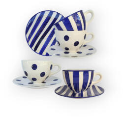 BögreManufaktúra Négyszemélyes kék reggeliző szett vegyes