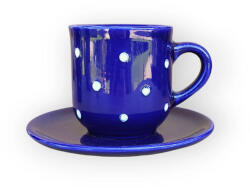 BögreManufaktúra Kávés bögre kistányérral sötétkék