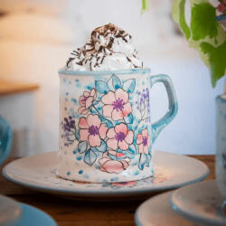 BögreManufaktúra Hajnali vadvirág bögre és reggeliző tányér