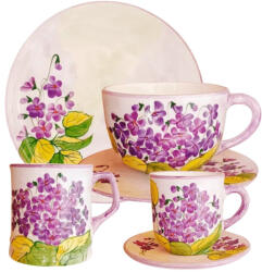 BögreManufaktúra Ibolyás reggeliző nagy szett