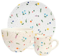 BögreManufaktúra Apró virágos reggeliző készlet kis jumbóval