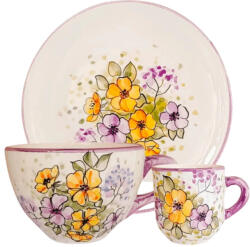 BögreManufaktúra Kankalin virágos reggeliző készlet kis jumbóval