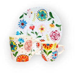 BögreManufaktúra Mese virágos reggeliző készlet