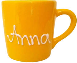 BögreManufaktúra Feliratos neves Szív Bögre sárga