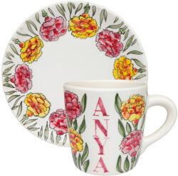 BögreManufaktúra Anya Szegfű bögre és reggeliző tányér