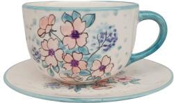 BögreManufaktúra Hajnali vadvirágok jumbó bögre és reggeliző tányér