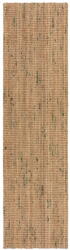 Flair Rugs Zöld-natúr színű kétoldalas kézi szövésű juta futószőnyeg 60x230 cm Jute Boucle Green - Flair Rugs