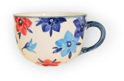 BögreManufaktúra Kék virágos jumbó bögre