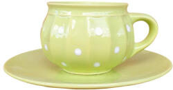 BögreManufaktúra Csupor bögre és reggeliző tányér pasztelll zöld