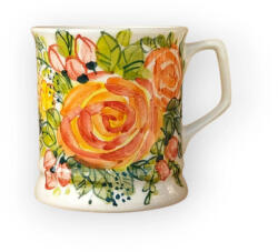 BögreManufaktúra Virágos bögre FL001 - rózsa minta