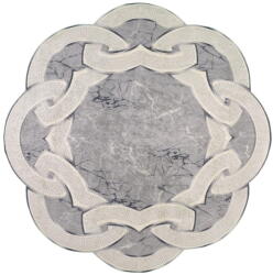 Vitaus Szürke kerek szőnyeg ø 100 cm - Vitaus