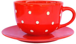 BögreManufaktúra Jumbo bögre és reggeliző tányér piros