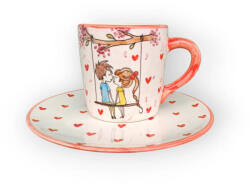 BögreManufaktúra Valentin napi szerelmespár bögre Reggeliző tányérral
