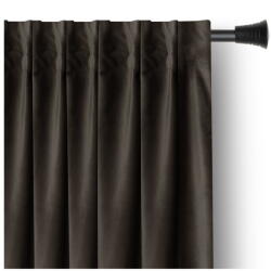 Restilo Barna bársony dimout (részleges sötétítő) függöny 140x270 cm - Restilo