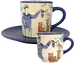 BögreManufaktúra Férfi matróz reggeliző szett