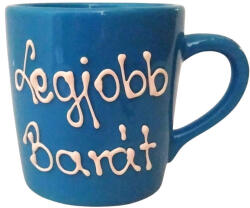 BögreManufaktúra Feliratos neves Szív Bögre sötétkék