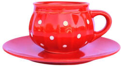 BögreManufaktúra Csupor bögre és reggeliző tányér piros