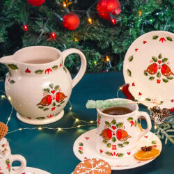 BögreManufaktúra Karácsonyi Madárka Bögre Tányérral