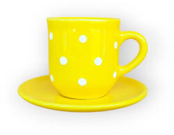 BögreManufaktúra Kávés bögre kistányérral sárga