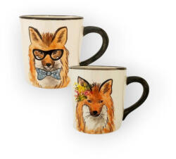 BögreManufaktúra Valentin napi rókafiú és rókalány bögre