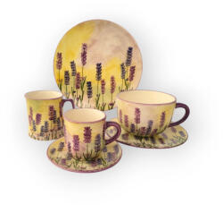 BögreManufaktúra Levendula reggeliző nagy szett