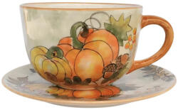 BögreManufaktúra Narancs tökös jumbó bögre és reggeliző tányér